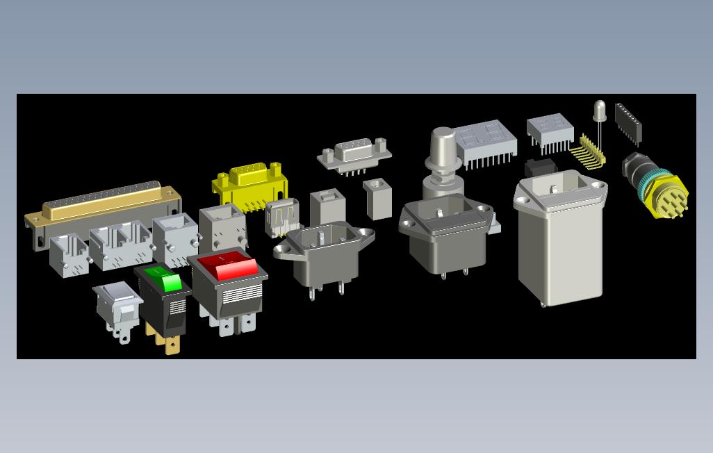 部分电工电子器件三维图