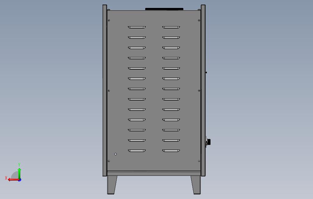 钣金机箱 背面视图