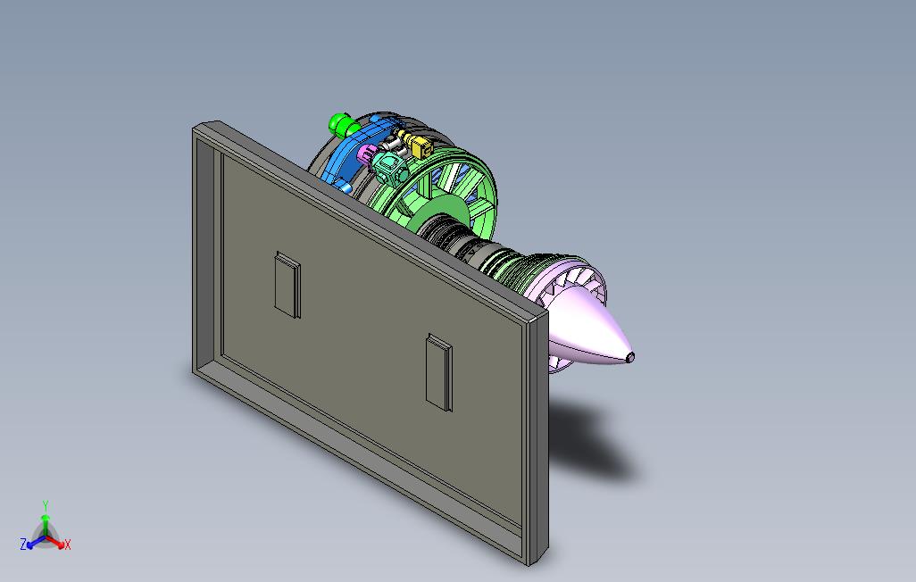 飞机发动机模型