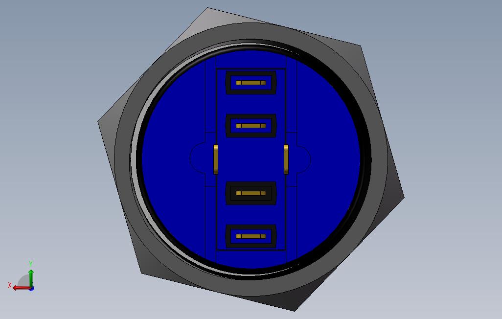 22mm不锈钢按钮_SOLIDWORKS 2016_模型图纸免费下载 – 懒石网