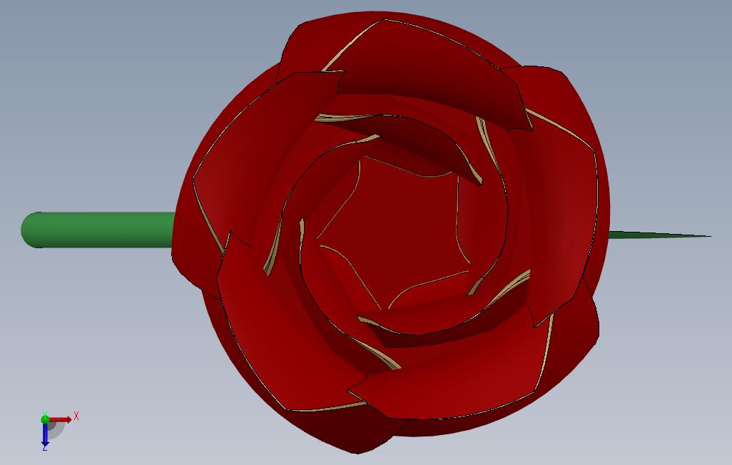2玫瑰花_SOLIDWORKS 2014_模型图纸免费下载 – 懒石网