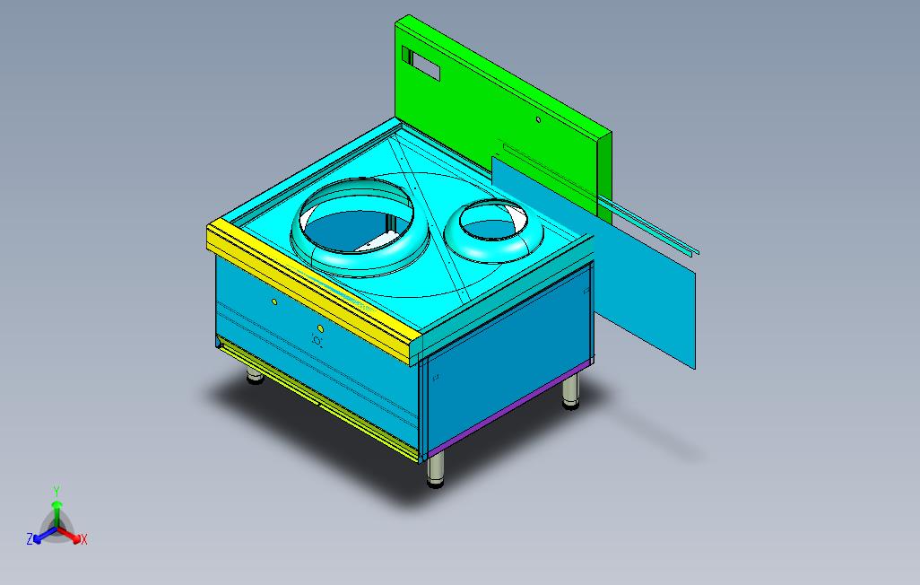 单头单尾厨具3D