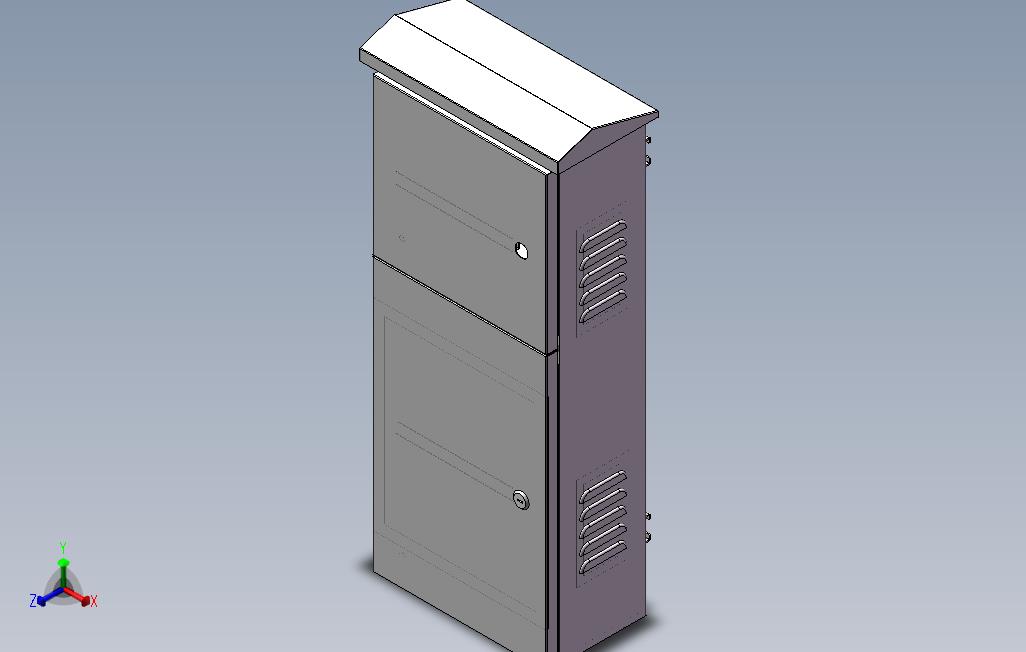 路灯控制箱3D