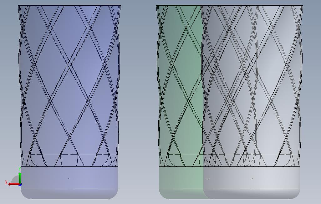 218SolidWorks玻璃模型 背面视图