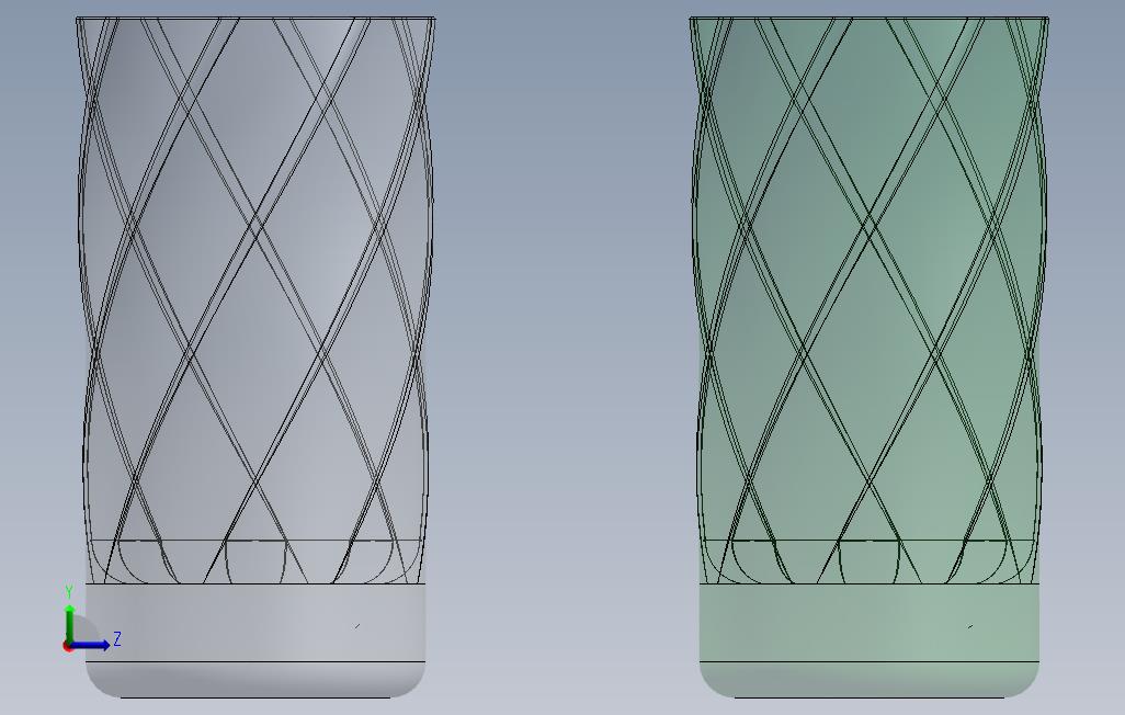 218SolidWorks玻璃模型 左侧视图