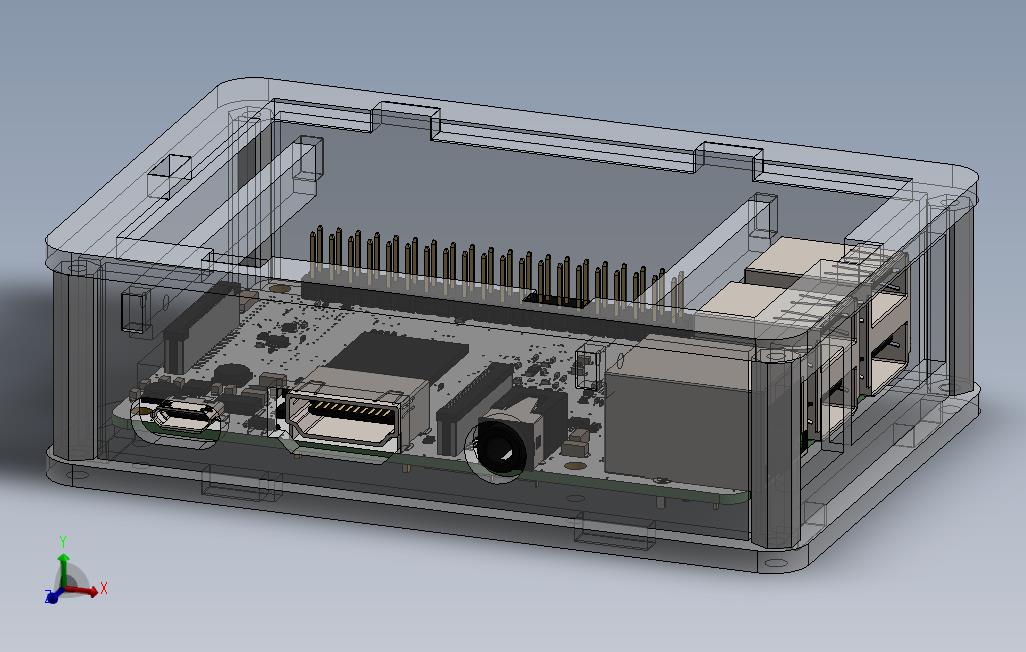 caseraspberrypi3显示器