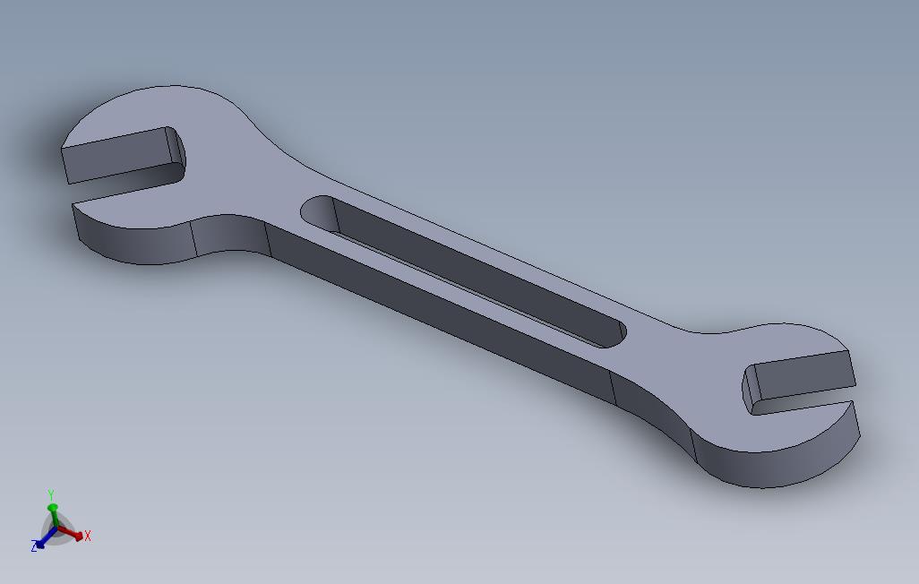 Solidworks3D教程7（扳手）
