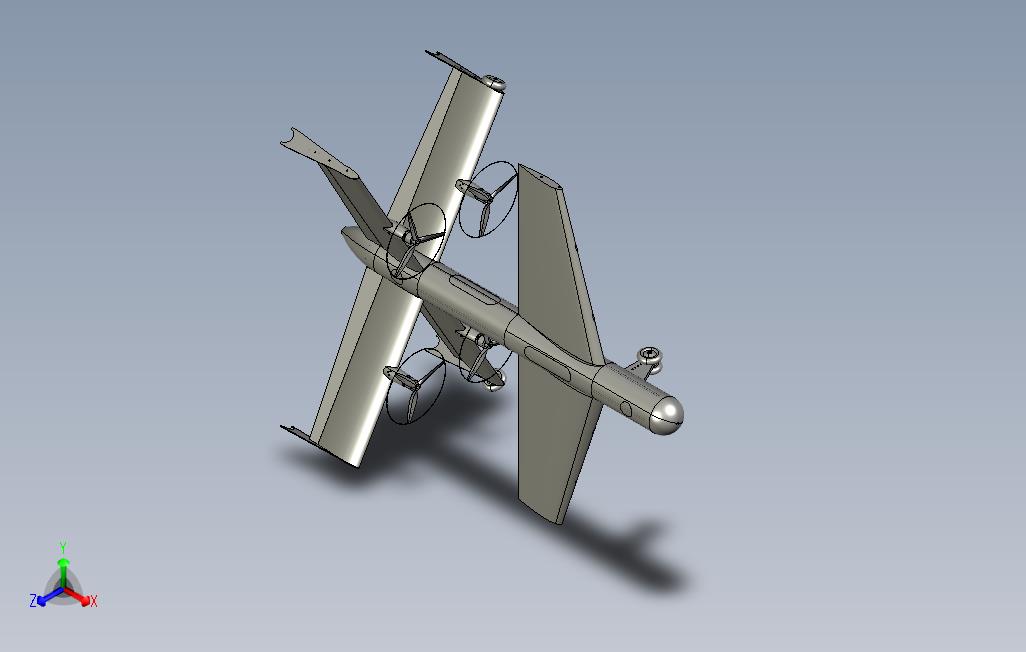 Uav_Vtol_X4_STEP_模型图纸免费下载 – 懒石网