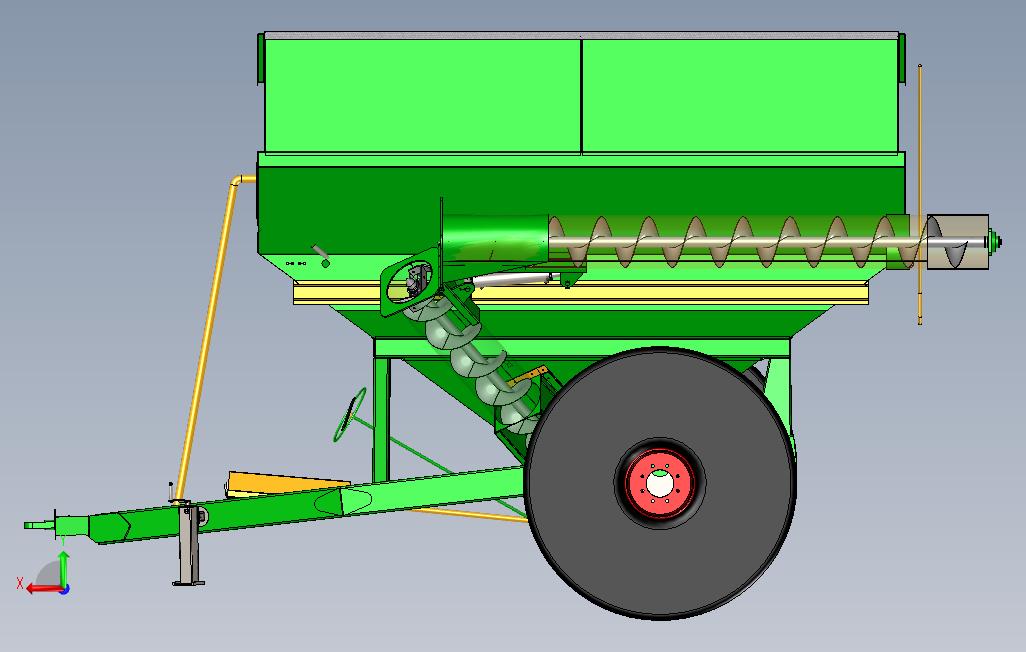 农用拖车18吨 背面视图