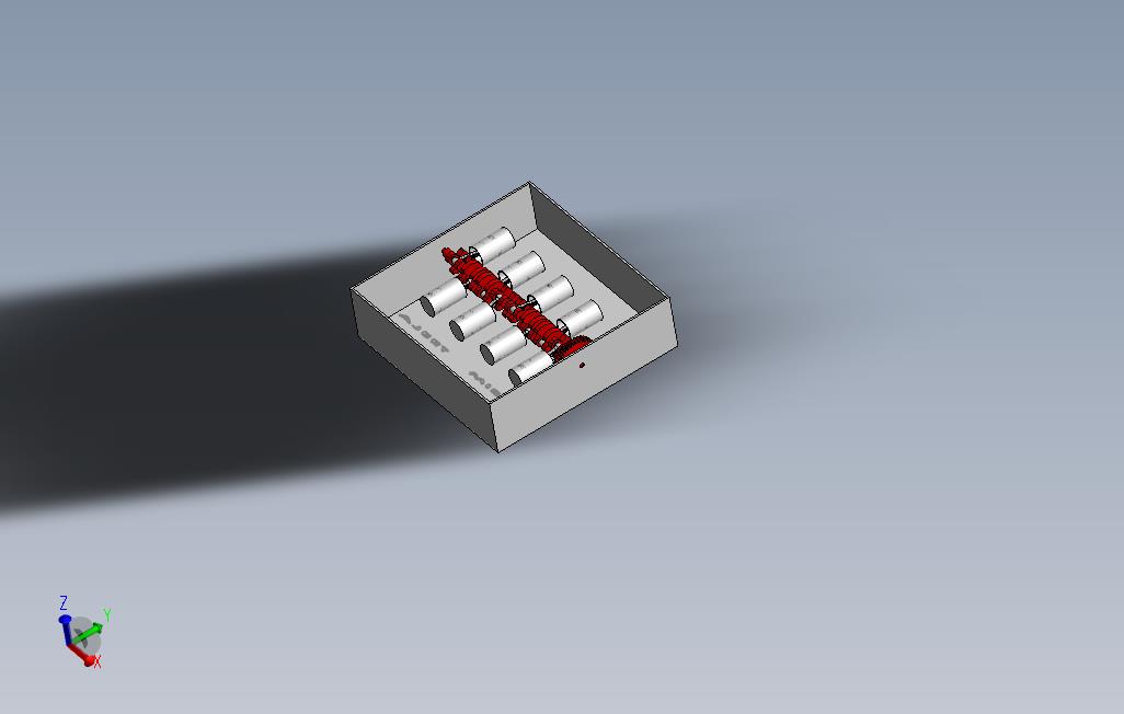 对面的气缸发动机