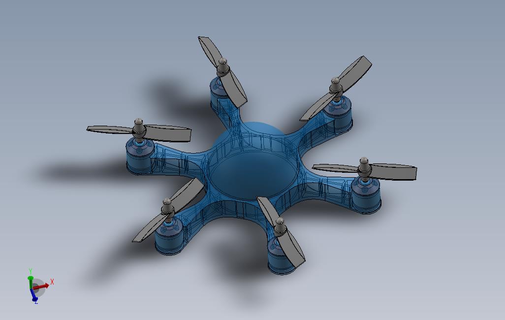 智能监控HEX-COPTER-六进制_SOLIDWORKS 2017_模型图纸免费下载 – 懒石网