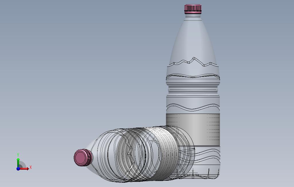 水瓶 正面视图