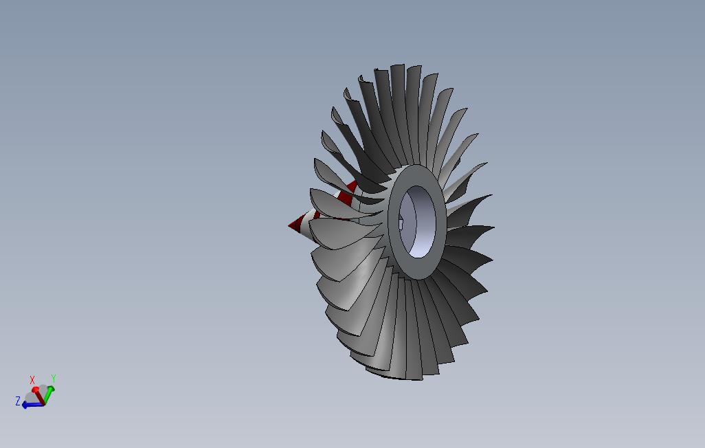涡轮风扇发动机风扇设计_SOLIDWORKS 2015_模型图纸免费下载 – 懒石网