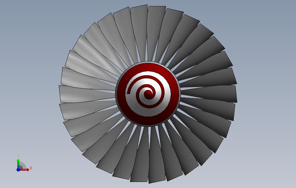 涡轮风扇发动机风扇设计_SOLIDWORKS 2015_模型图纸免费下载 – 懒石网