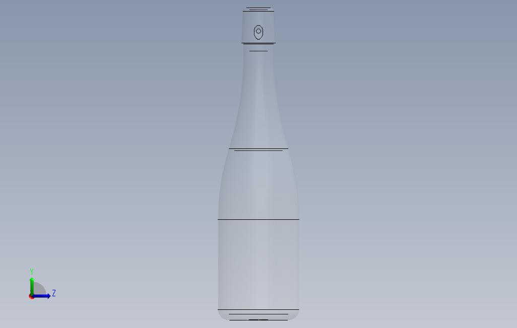 瓶装4,与夹紧盖一起使用 左侧视图