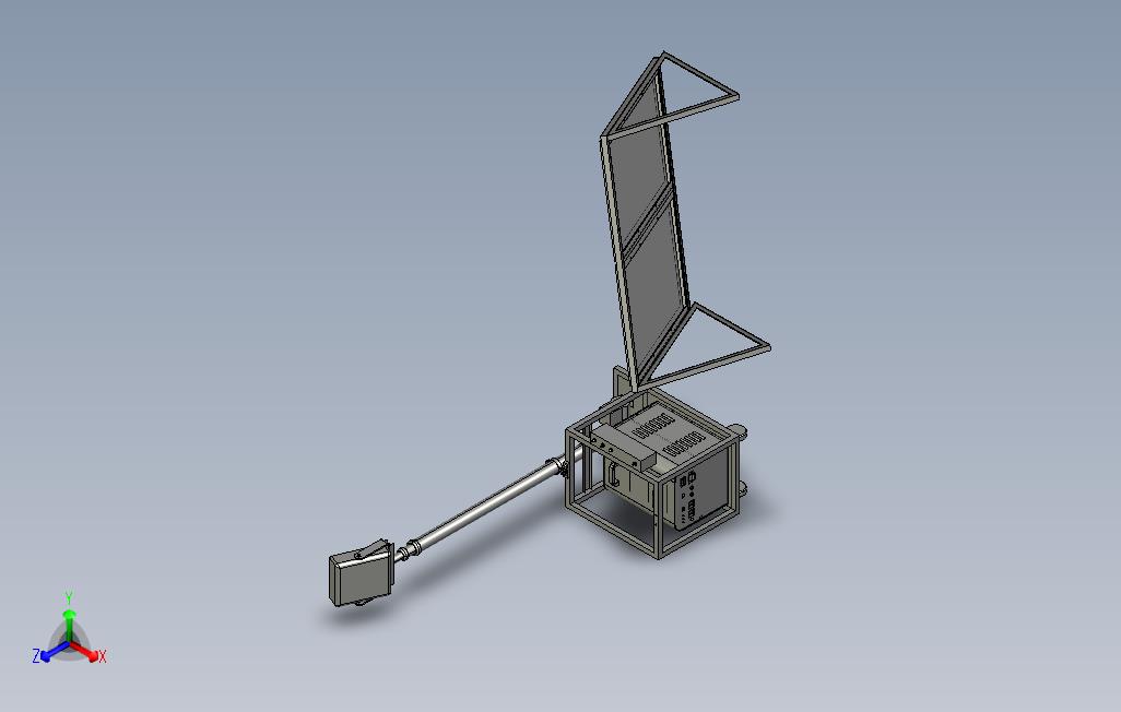 太阳能遥控升降照明车