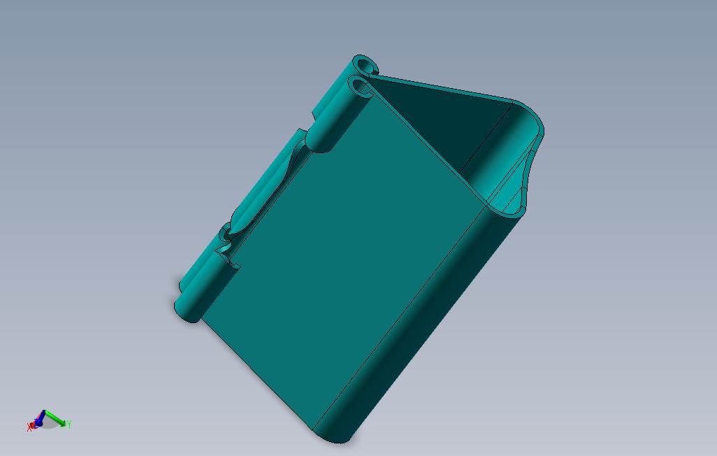 夹子三维模型用钣金工具做的