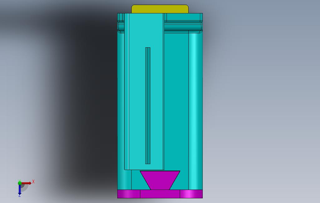 3D打印丝轴座 俯视图