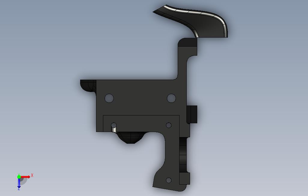 FormbotRaptor2.挤出机托架 俯视图
