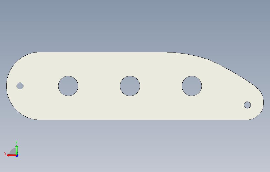 Squier51三旋钮板 背面视图