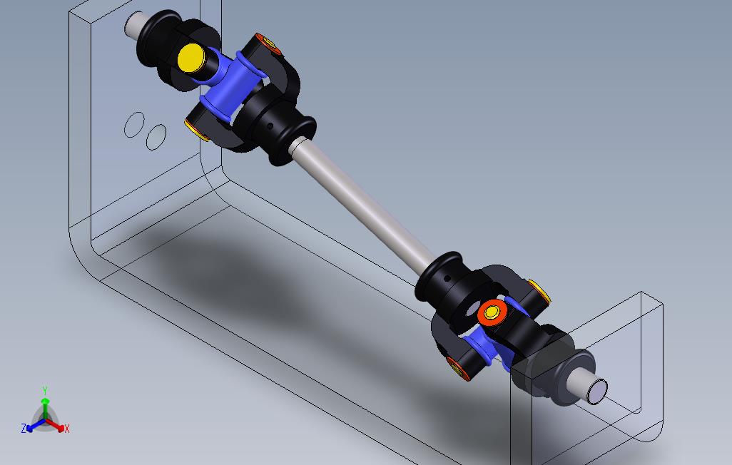 传动轴 Solidworks 2015 模型图纸免费下载 懒石网