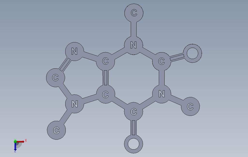 咖啡因分子