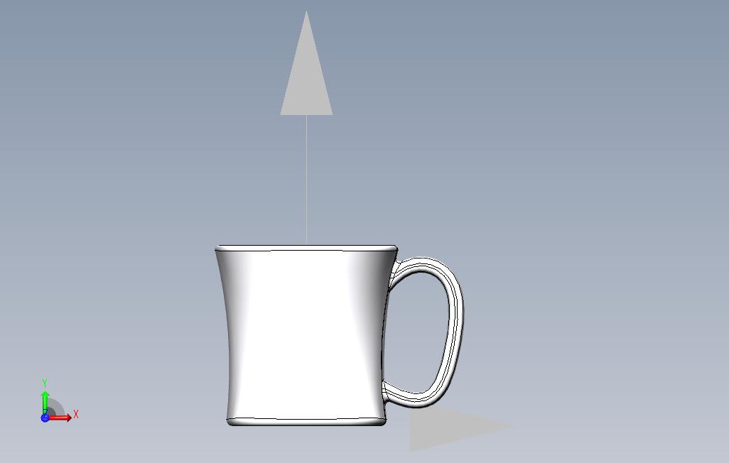 咖啡杯 正面视图