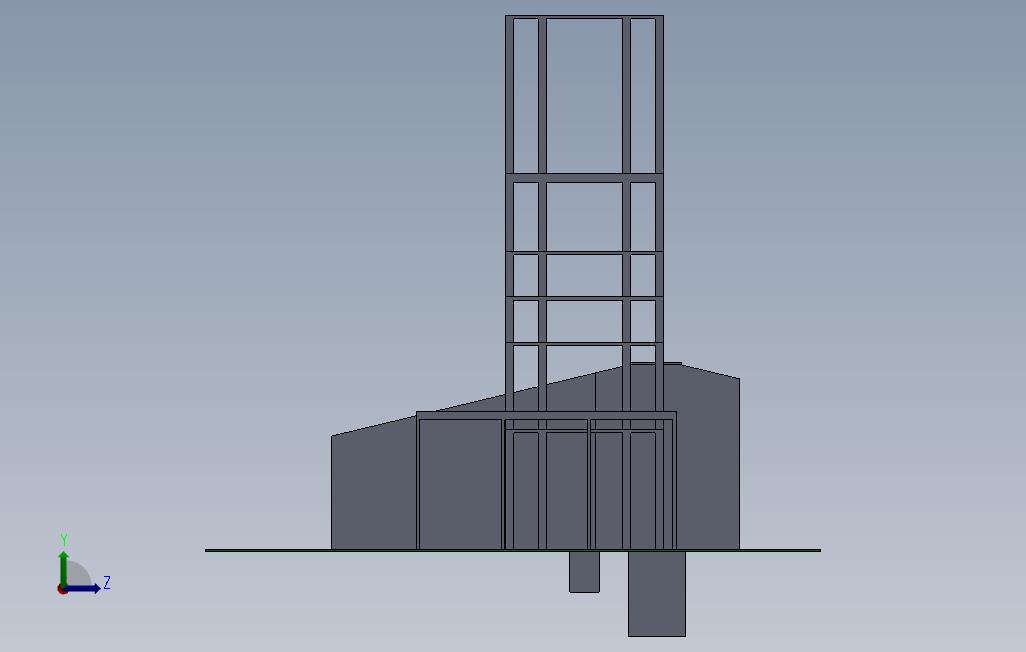 我学习建筑设计师。 左侧视图