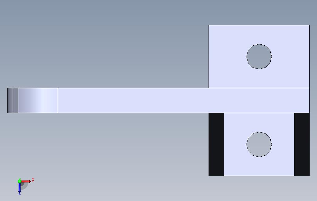 灯丝导向装置ender3pro 俯视图