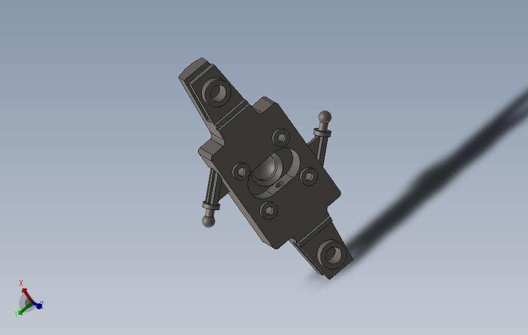 直升机叶片底座支架