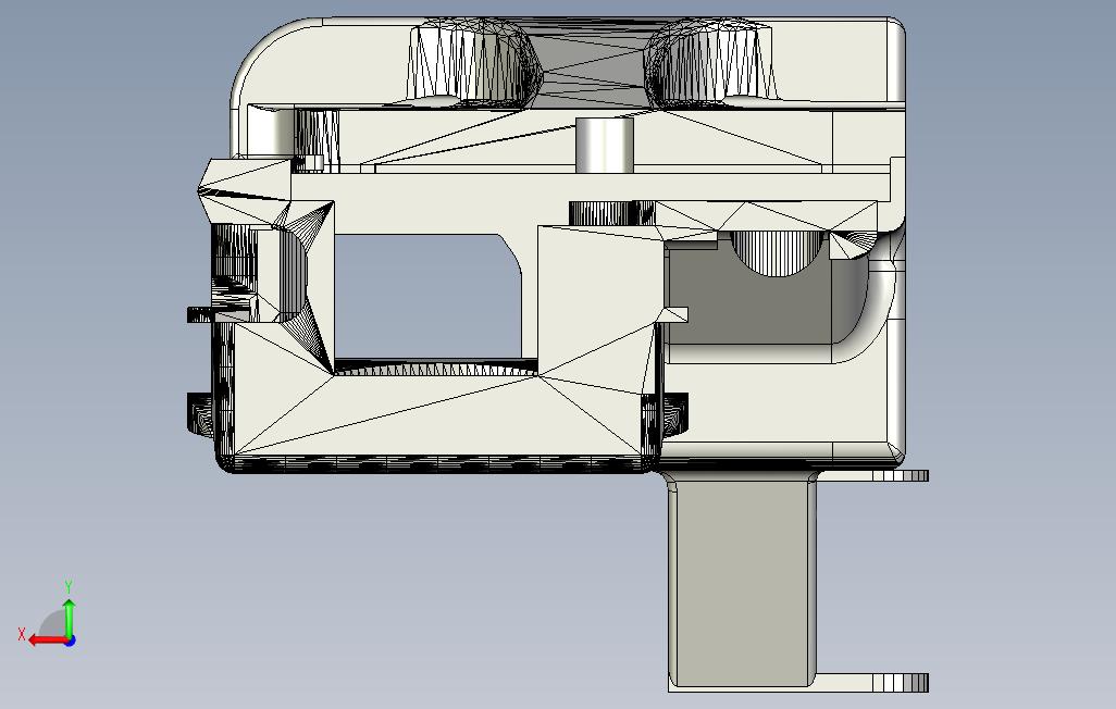 Ender3Ender3Pro直接驱动球管支架 背面视图