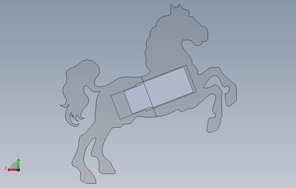 HorseUSB接口 背面视图