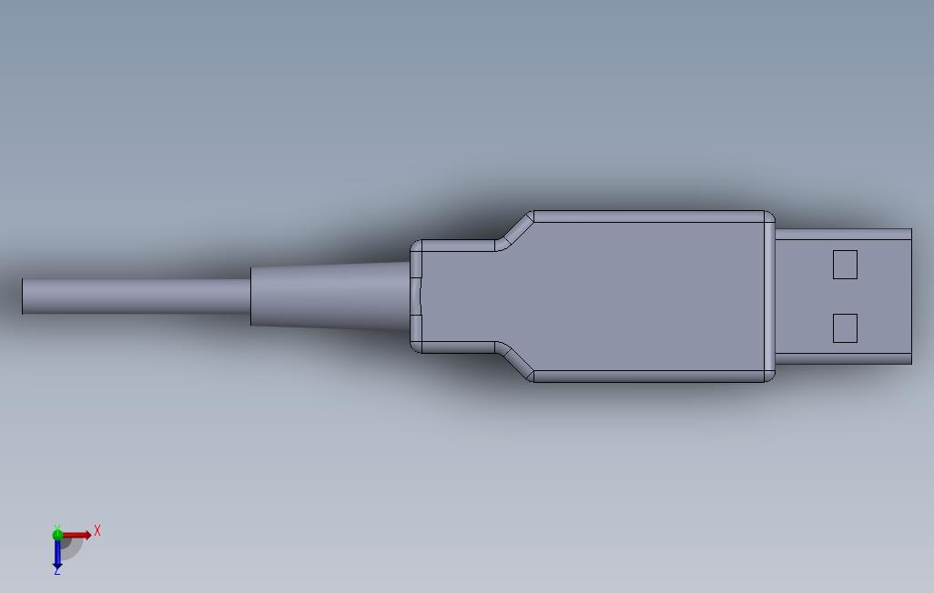 USB头_SOLIDWORKS 2012_模型图纸免费下载 – 懒石网