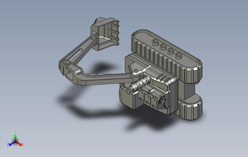 卡蒂娅的3d可打印挖掘机 主视图