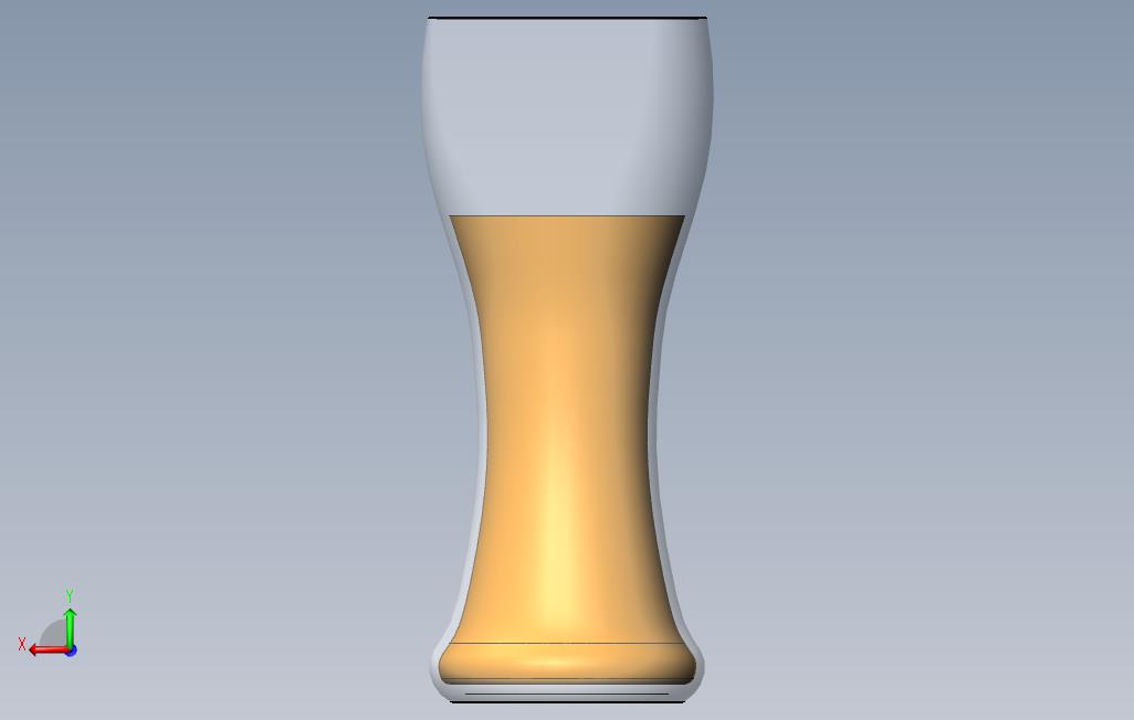 德国啤酒杯 背面视图