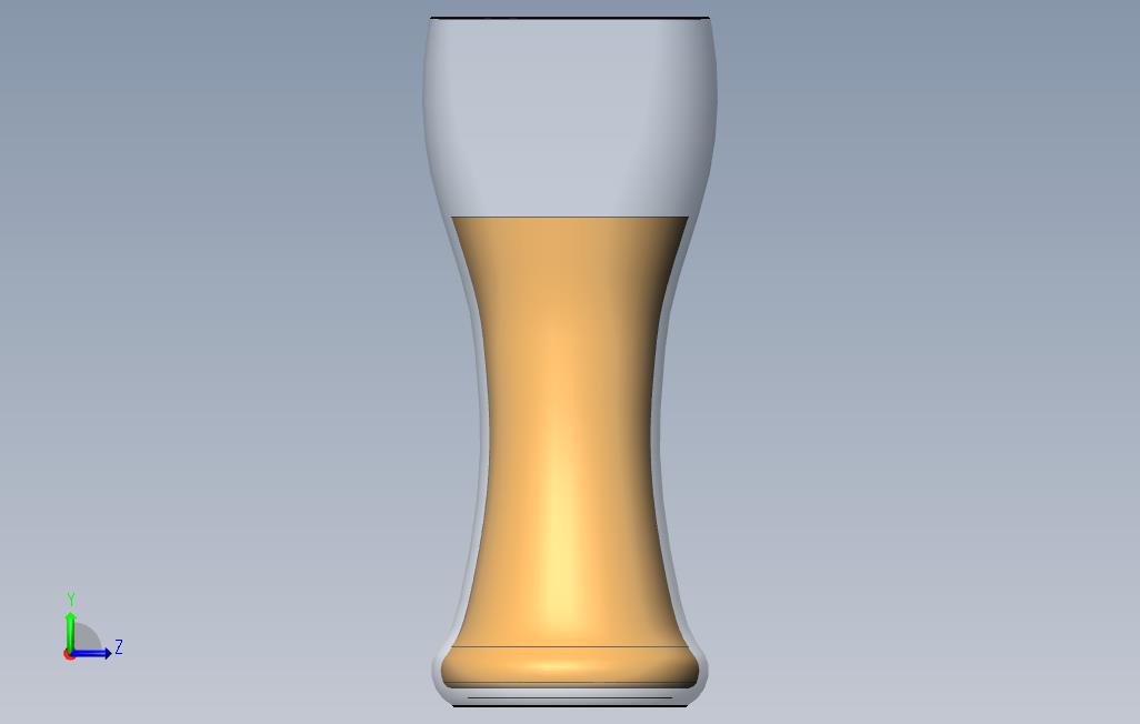 德国啤酒杯 左侧视图