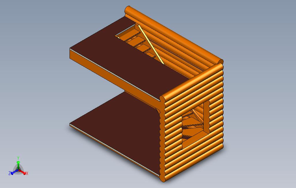 木制楼梯与转弯