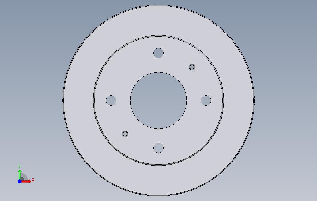 盘式制动盘 正面视图