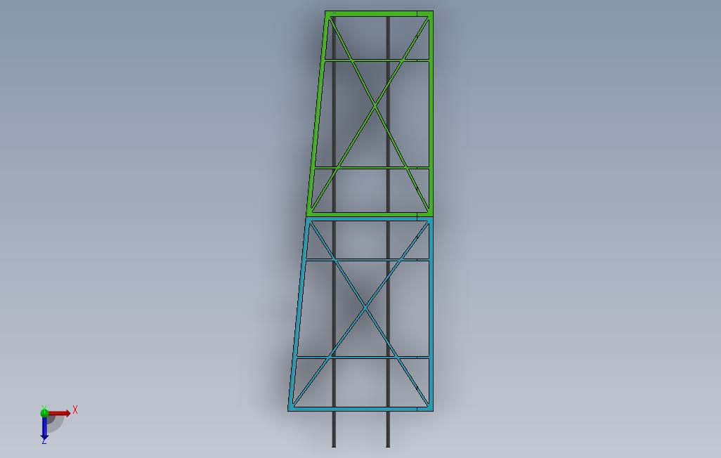3D打印RC滑翔翼 俯视图