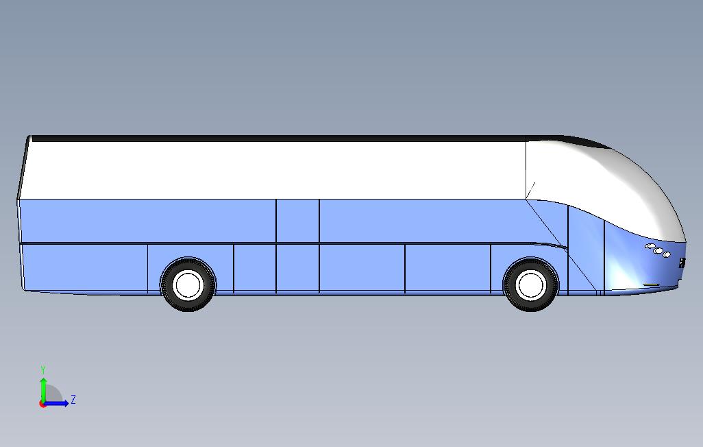 5路公共汽车 左侧视图