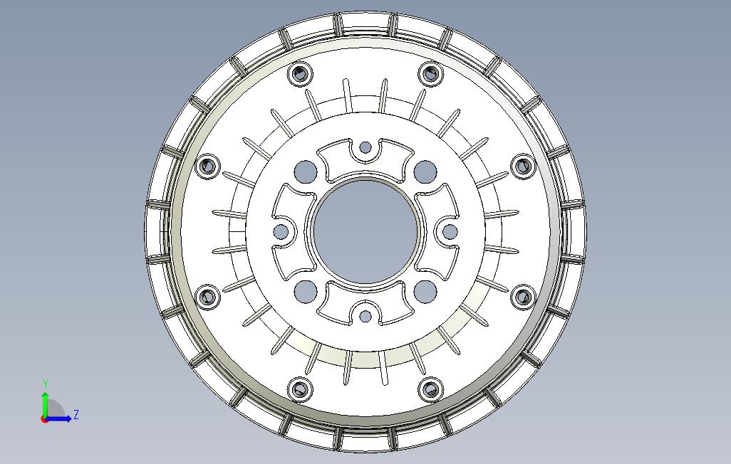 brake_drum瓦兹-218 左侧视图