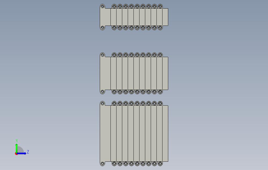 CaseMaker3D打印扩展卡套 左侧视图