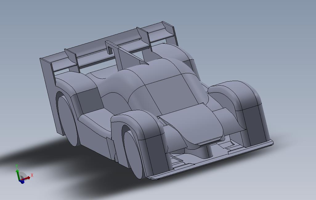 LMP1型赛车_SOLIDWORKS 2014_模型图纸免费下载 – 懒石网