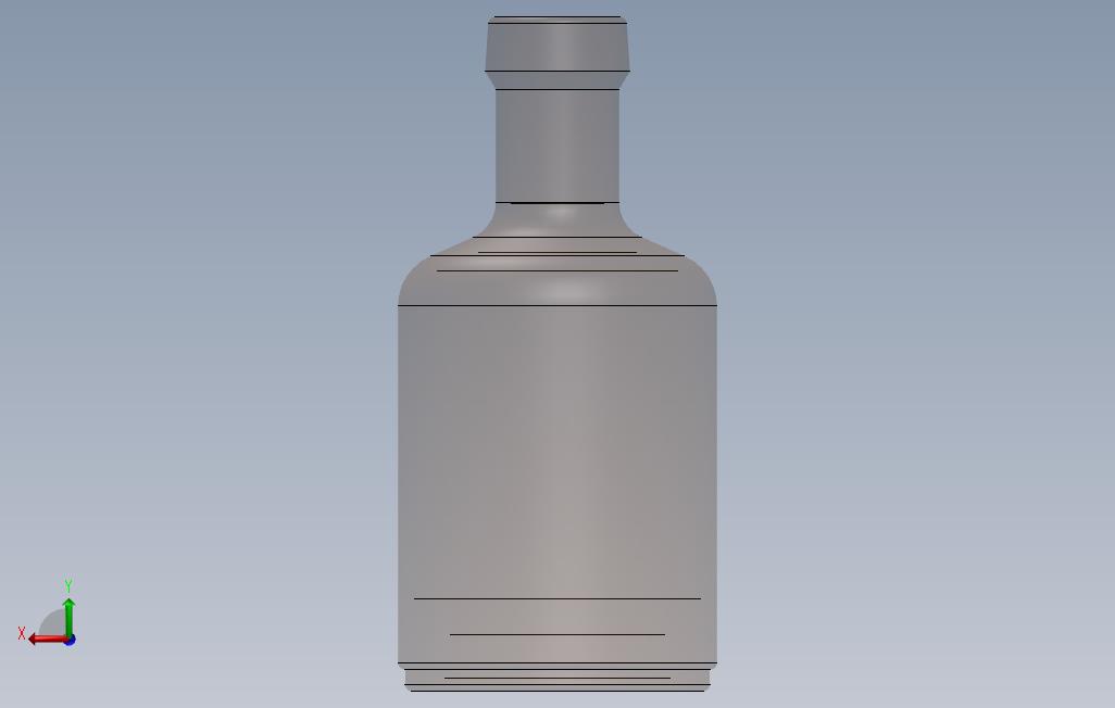 老酒瓶 背面视图