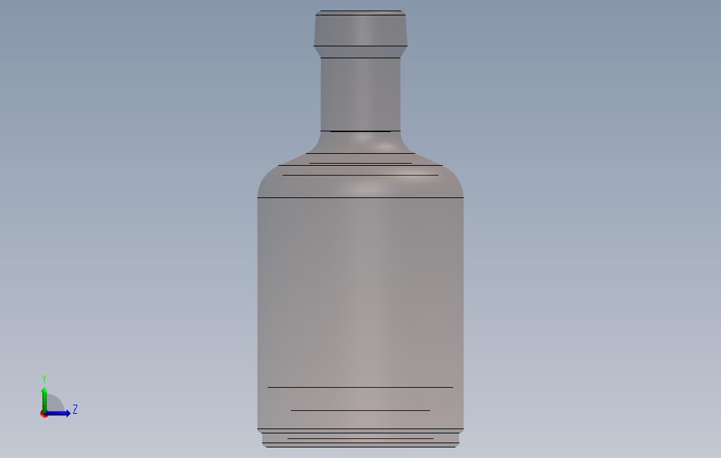 老酒瓶 左侧视图