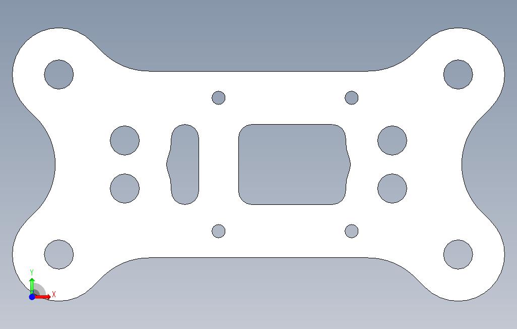 超轻型5“四架直升机 正面视图