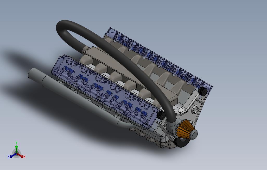 V12发动机_SOLIDWORKS 2014_模型图纸免费下载 – 懒石网