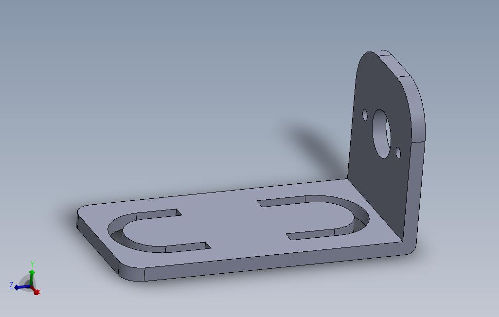 12V电机支架3D打印