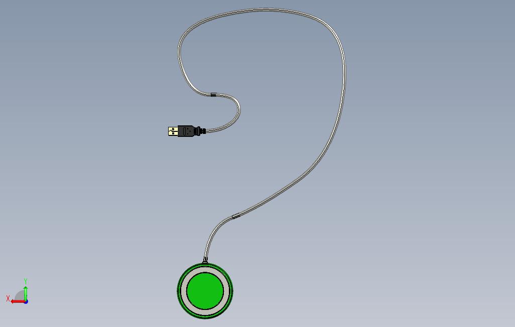 3Dconnexion_usb3D操控器 背面视图