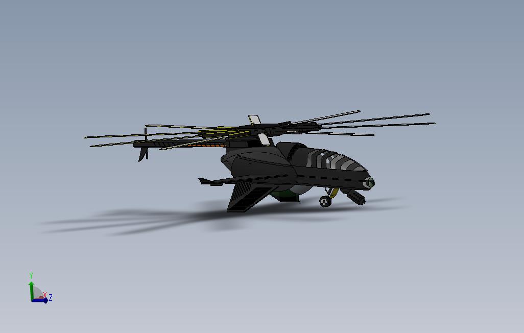 COBRA无人机模型3D图纸Solidworks设计